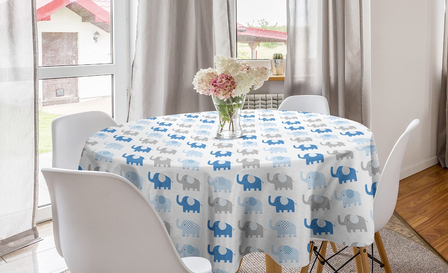 Ambesonne Animal Print Round Tablecloth - 60