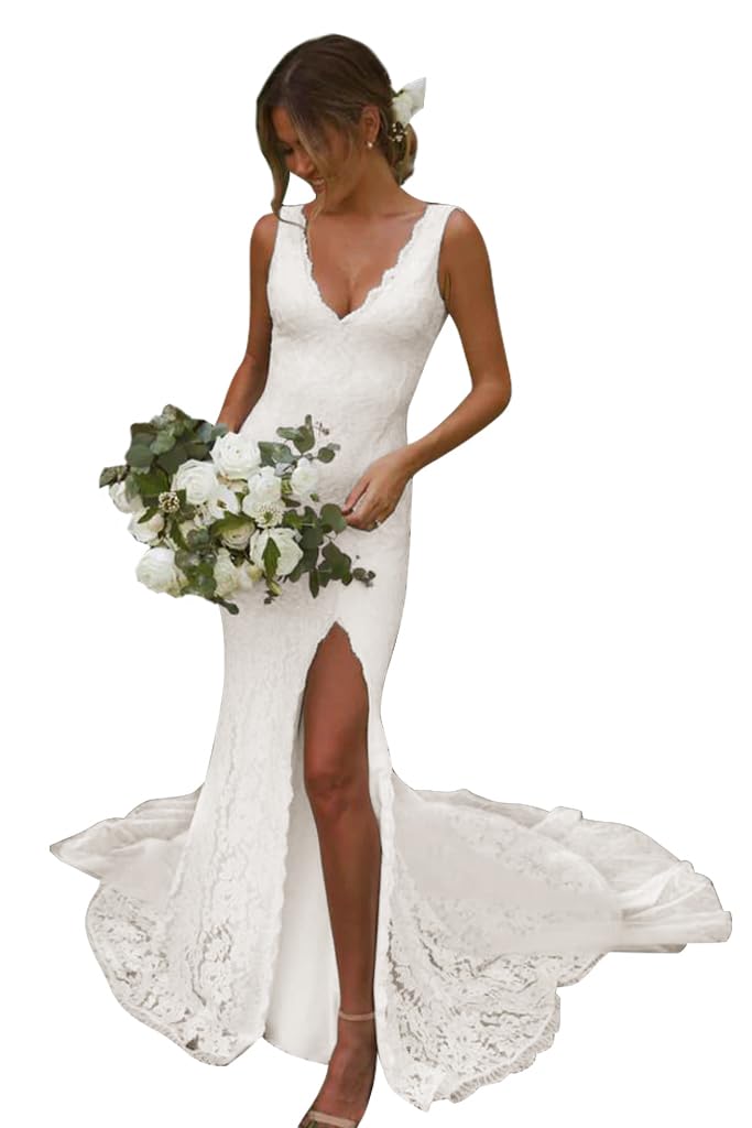 Elegant Lace Appliques Tulle A-Line Wedding Dress for Bride | BOLENSYE Bridal Gown for Women | Perfect for Church Ceremony, Beach Wedding & Formal Reception