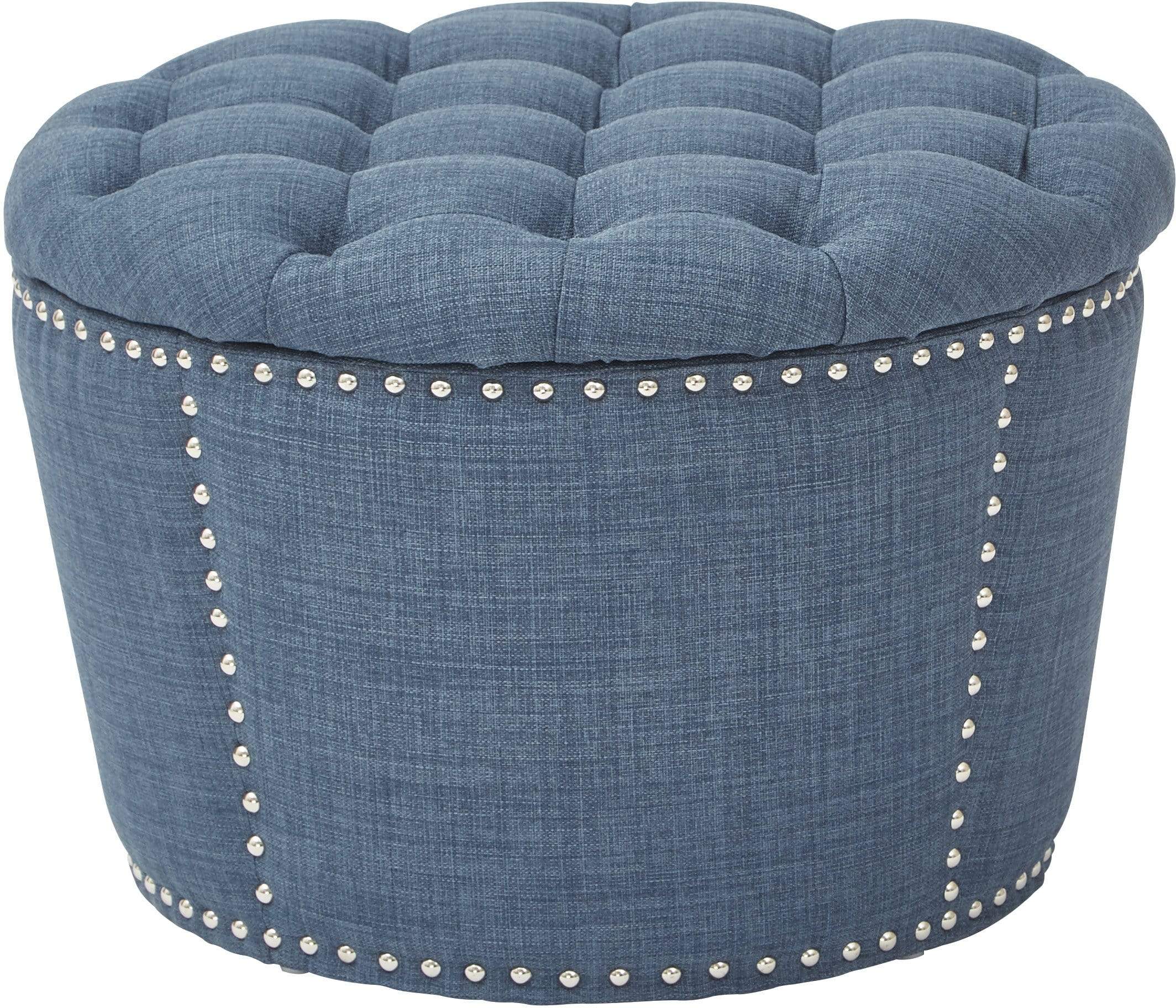 Office Star OSP Accents Lacey Tufted Storage Set [SB239] - Stylish Fabric Storage Bins for Home Office Organization, Closet Storage & Nursery Decor