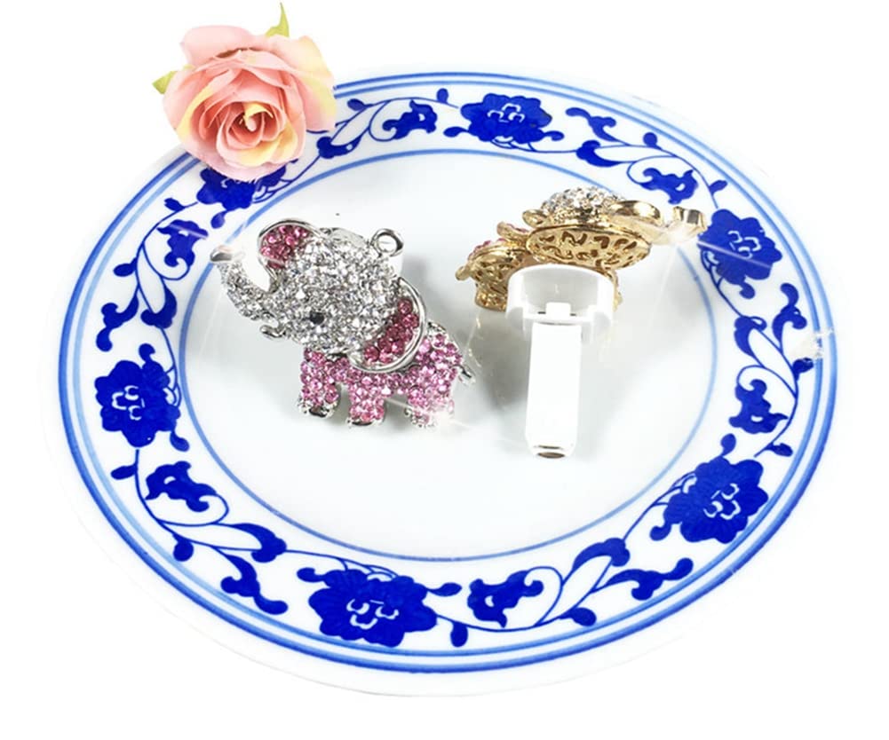 **Zcargel Bling Rhinestone Elephant Car Vent Clip - Car Perfume Diffuser & Aromatherapy Air Freshener - Elegant Auto Interior Decor for Women - Perfect for Gifts, Travel & Daily Commute**