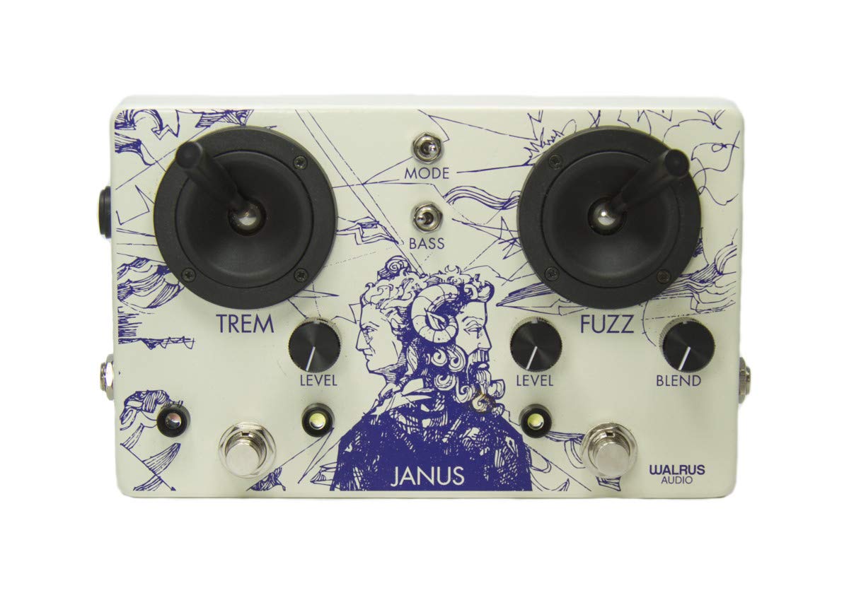 Walrus Audio Janus Tremolo and Fuzz Guitar Effects Pedal - Vintage Stompbox for Shoegaze, Indie Rock & Experimental Music
