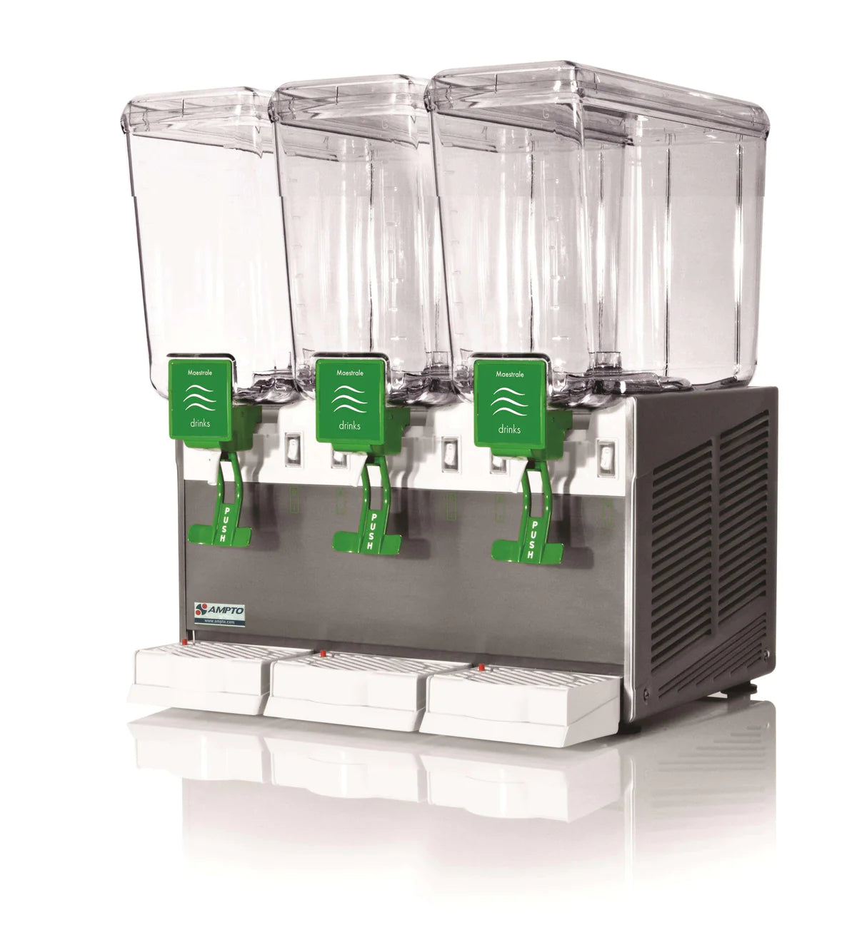 AMTPO Commercial Beverage Dispenser with 3 Tanks (3 Gallons Each) - NSF/UL Certified C1316 - Perfect for Restaurants, Cafes, and Catering Events