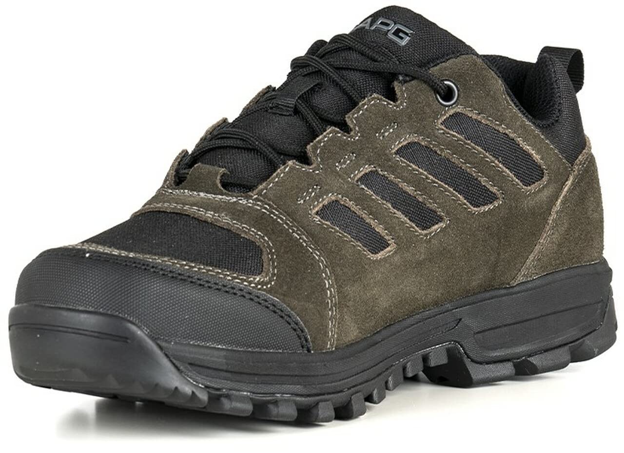 LAPG Terrain Dark Charcoal Men's Lightweight Hiking Boots - Waterproof Outdoor Trekking Shoes for Trail Walking & Camping Adventures