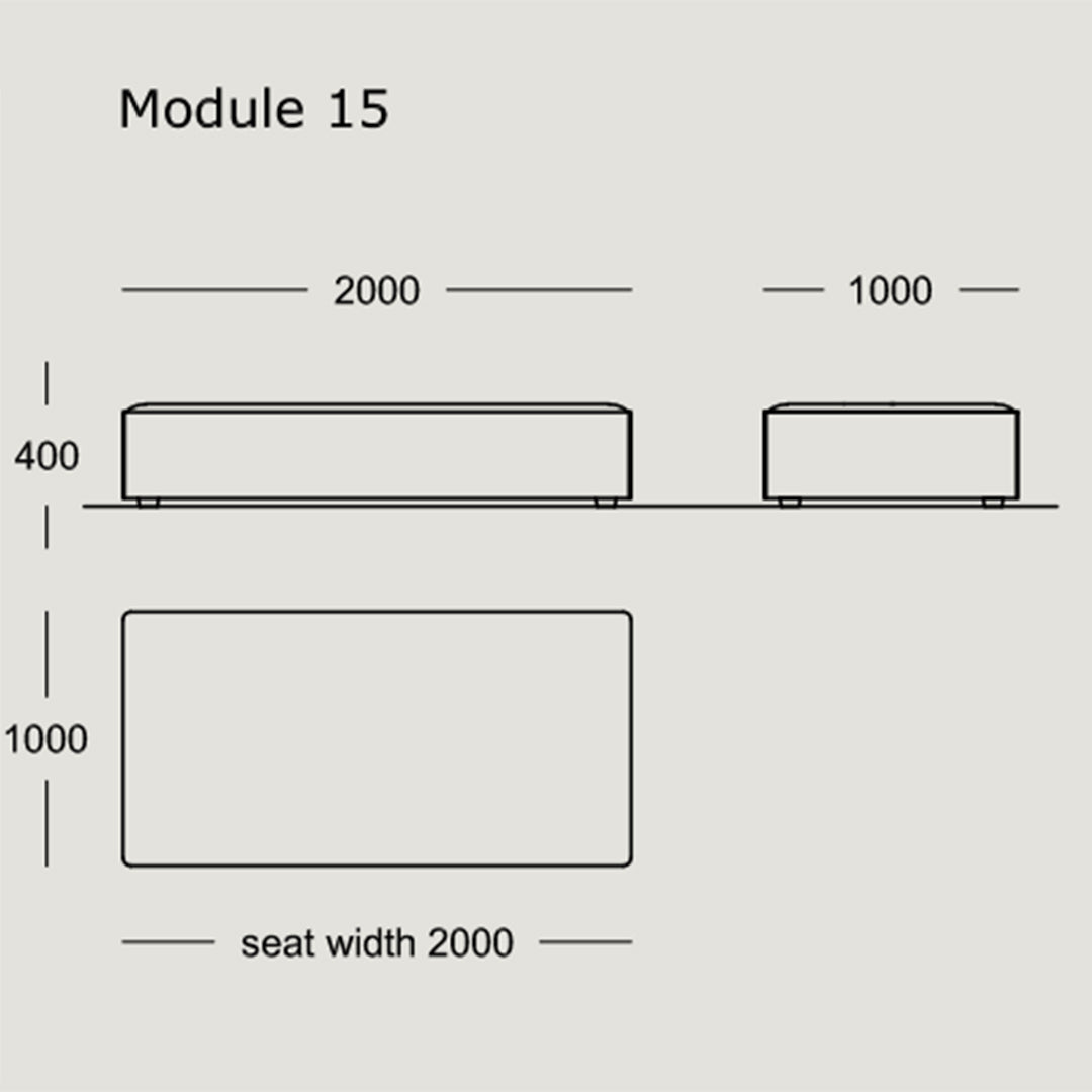 Modular Cinder Block Sofa Set - 8 & 15 Piece Configurations for Modern Living Room & Outdoor Spaces