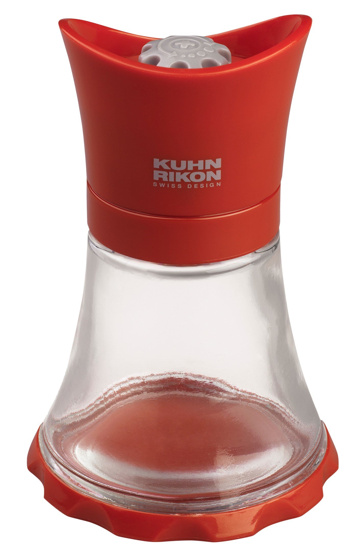 Kuhn Rikon Mini Red Vase Grinder - Premium Spice & Herb Grinder for Kitchen, Travel, and Camping Use