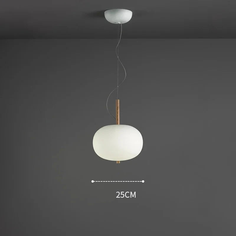 Modern Glass Ball LED Pendant Light - Dimmable Hanging Fixture for Kitchen Island, Dining Room & Bedroom Decor