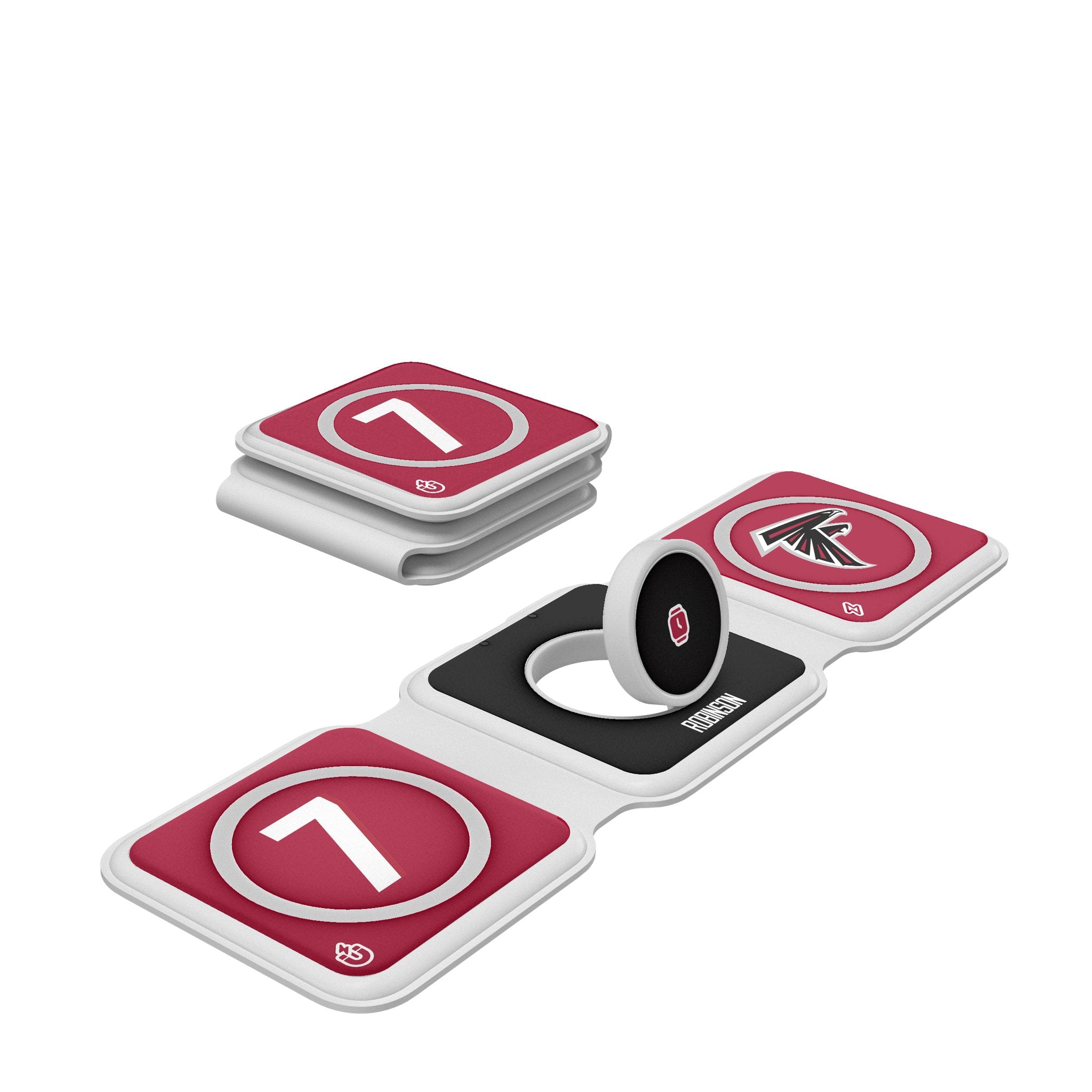 Bijan Robinson Atlanta Falcons 7 Ready Foldable 3-in-1 Fast Charging Cable - Perfect for Travel, Home & Office Use