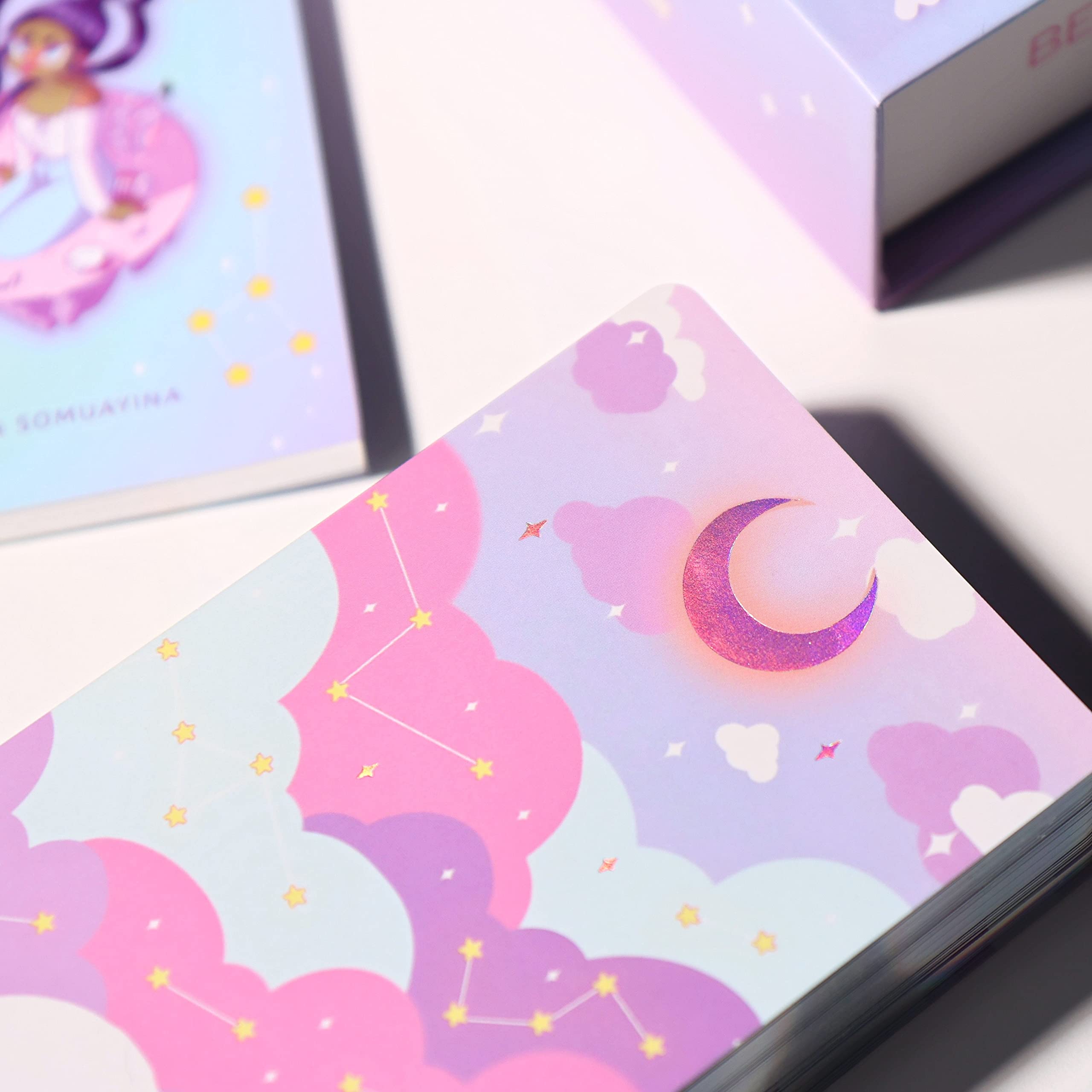 Pastel Journey Tarot Deck with Guidebook - 78-Card Mystical Divination Set for Beginners & Professionals, Perfect for Meditation, Self-Discovery & Spiritual Guidance
