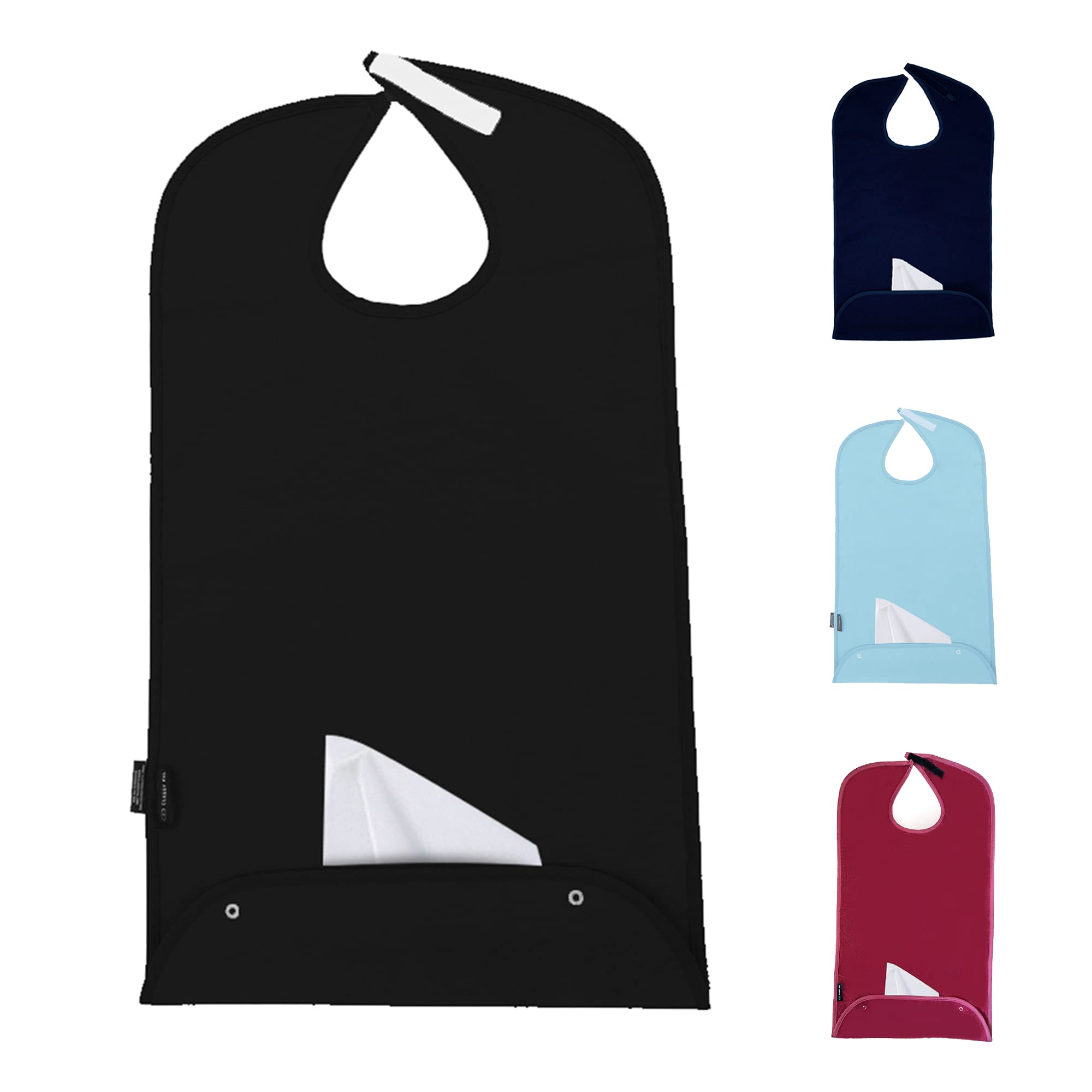 Premium Adult Bibs for Men & Women - Waterproof & Stylish Clothing Protectors for Dining, Elderly Care & Mealtime Comfort - Ideal for Restaurants, Nursing Homes & Home Use