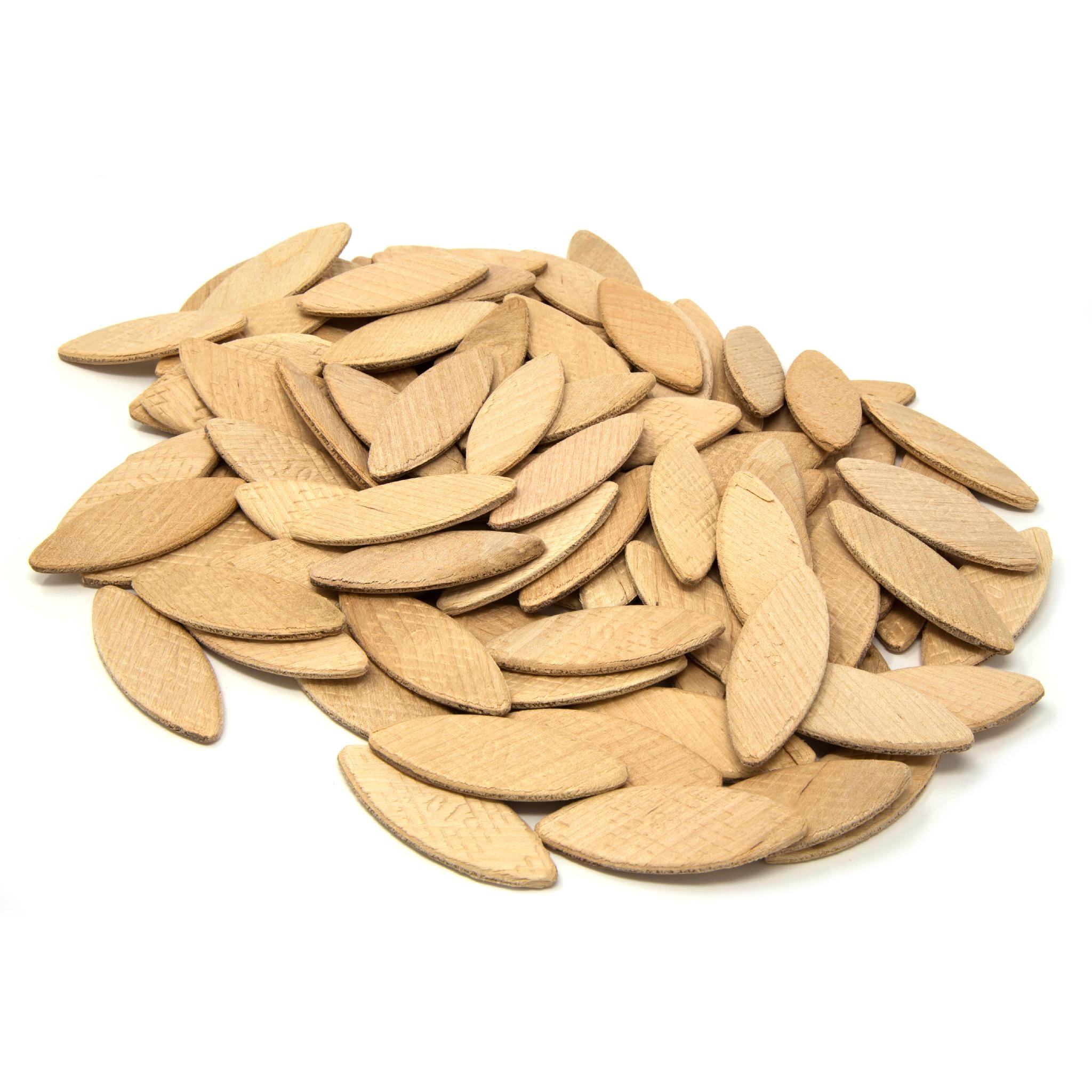 WEN JN111B #10 Birch Wood Biscuits for Woodworking - 100 Pack - Perfect for Joinery, Cabinet Making & Furniture Repair