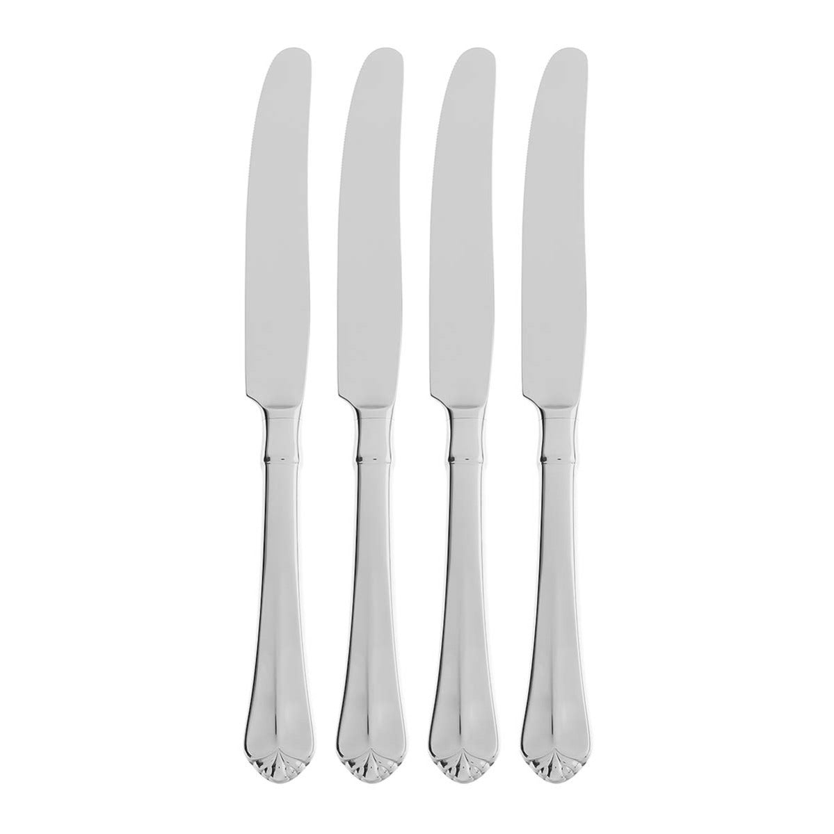 Premium Juilliard Dinner Knife Set of 4 - Stainless Steel Cutlery for Fine Dining, Restaurant & Home Use - Elegant Tableware for Steak, Seafood & Formal Occasions
