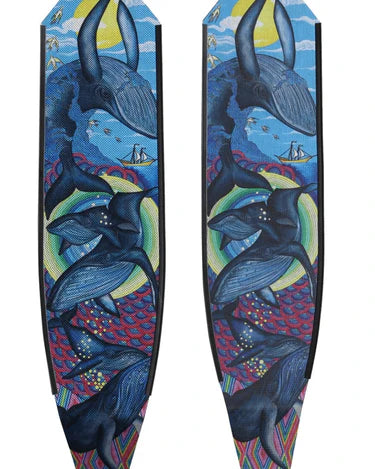 Naomi Gittoes Free Diving Fin Blades - Premium Humpback Whale Design for Scuba & Spearfishing - Perfect for Ocean Adventures & Underwater Photography