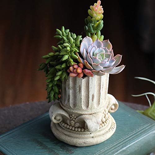 Nicole European Concrete Planter Molds - Roman Column Design Vase Molds for Succulent Plants | DIY Garden Decor, Home & Office Decoration