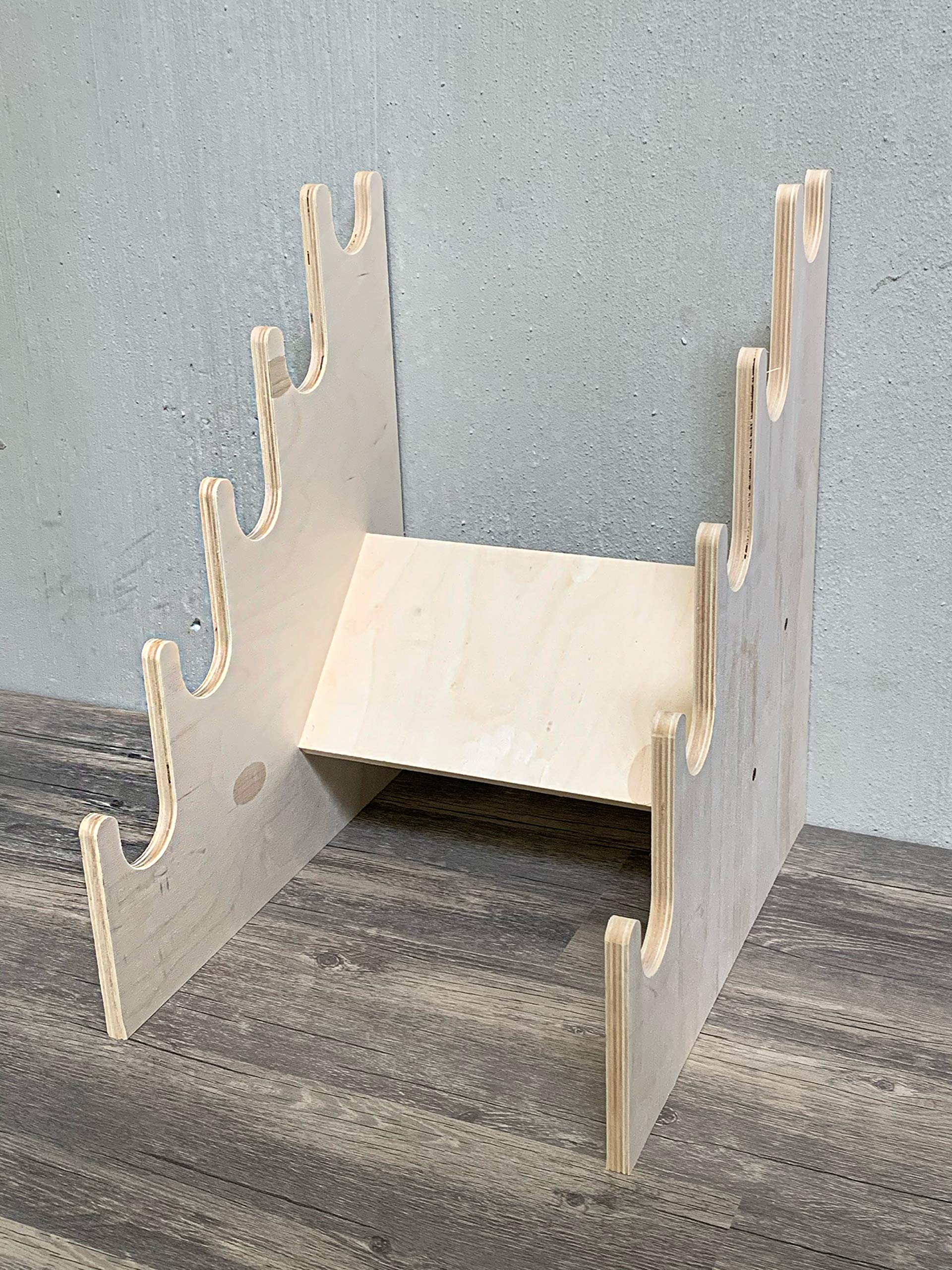 5-Slot Rifle Gun Rack Display Stand - Wall Mount & Table Top Storage Holder for Firearms | Perfect for Gun Cabinets, Hunting Gear Organization & Home Security Storage