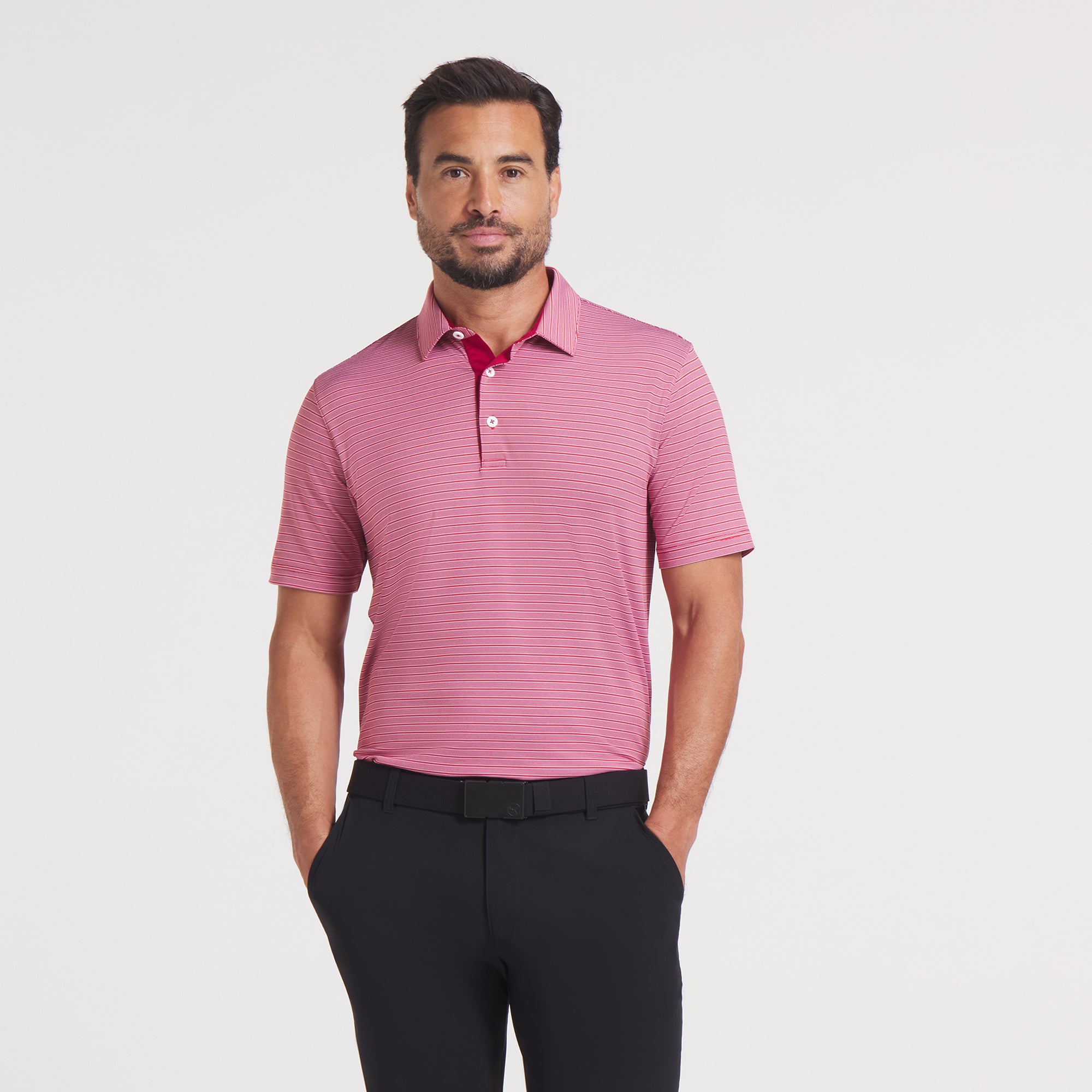 MATTR Bay Men's Golf Polo Shirt - Breathable, Moisture-Wicking Performance Shirt for Golf, Tennis & Casual Wear
