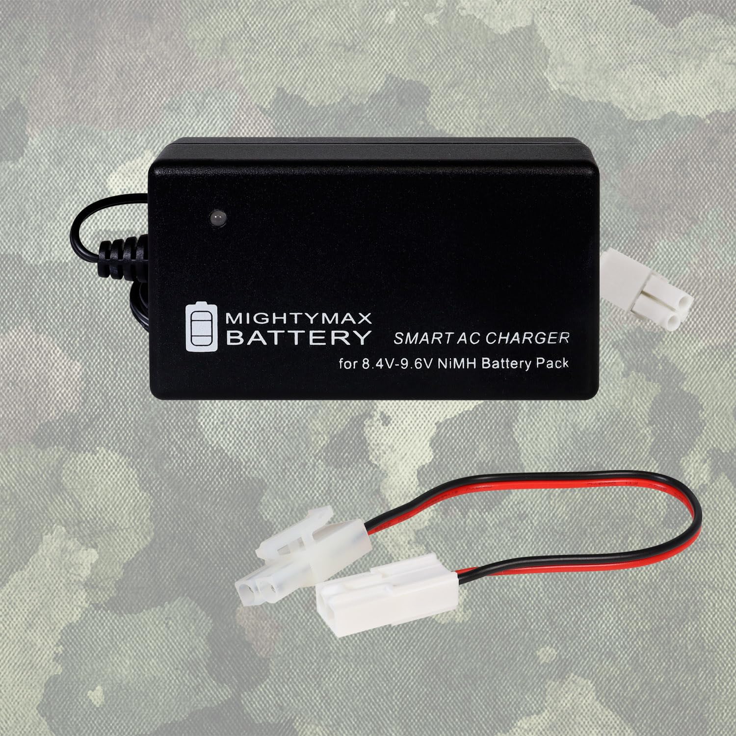 Mighty Max 9.6V 1500mAh NiMH Smart Battery Charger for Airsoft Guns | Fast Charging & Overcharge Protection | Perfect for Outdoor Airsoft Battles & Tactical Training