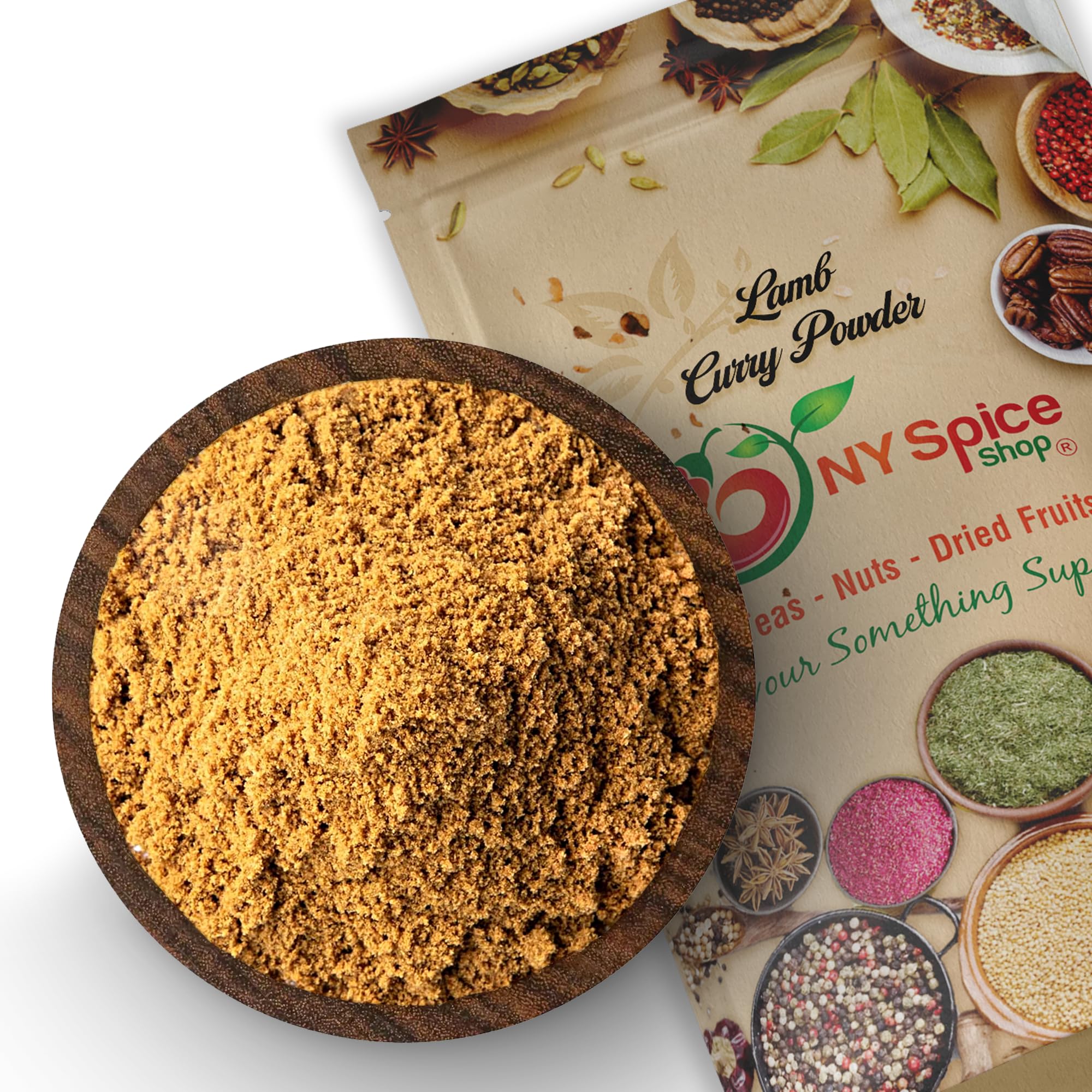 NY SPICE SHOP Premium Lamb Curry Powder Seasoning - Authentic Golden Curry Blend (1 Pound) - Mild Ground Curry Spice Mix for Indian & Middle Eastern Dishes - Perfect for Lamb Curry, Stews & Rice Bowls