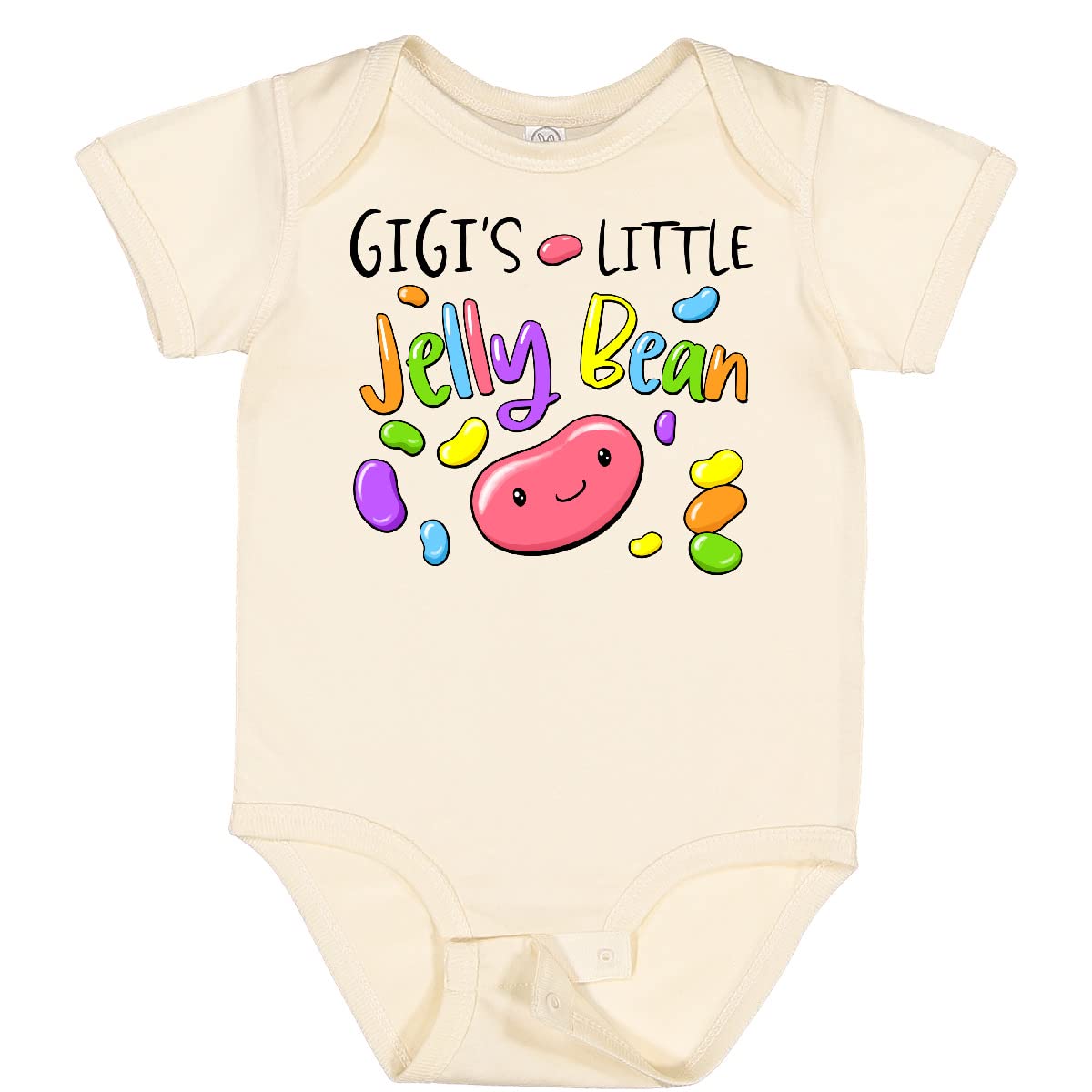 Inktastic Gigi's Little Jellybean Cute Easter Candy Baby Bodysuit - Adorable Infant Onesie for Easter Gifts & Newborn Photography - Perfect for Easter Celebrations, Baby Showers, and First Holidays