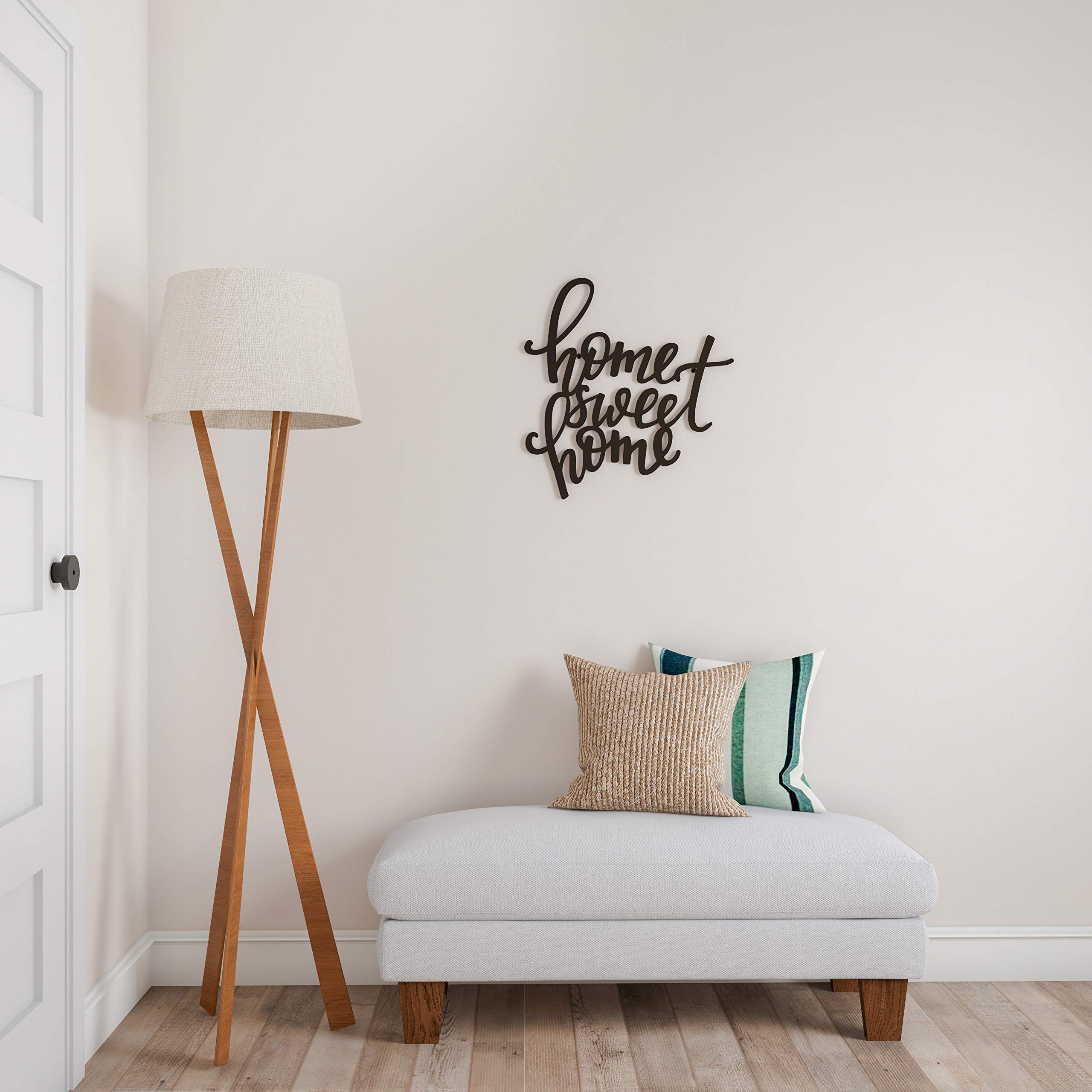 Lavish Home Sweet Home 3D Wall Sign - Rustic Farmhouse Decor for Living Room