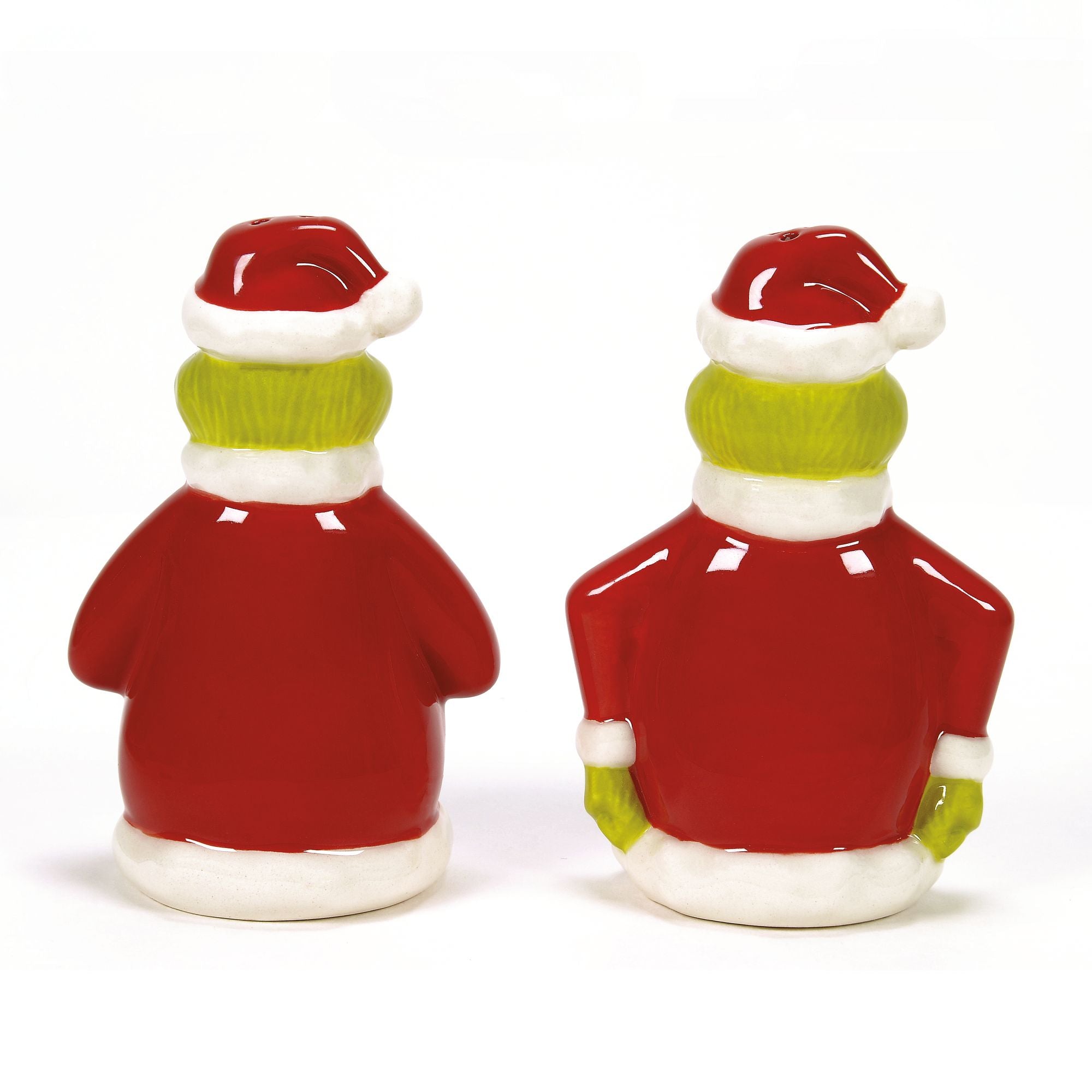 Grinch Naughty & Nice Salt & Pepper Shaker Set - Christmas Kitchen Decor & Holiday Tableware for Parties & Gift Giving