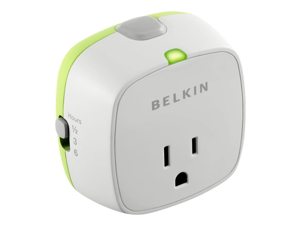 Belkin Conserve Socket Energy-Saving Outlet with Timer - White (F7C009q) | Smart Plug for Home & Office | Reduce Electricity Bills & Automate Devices