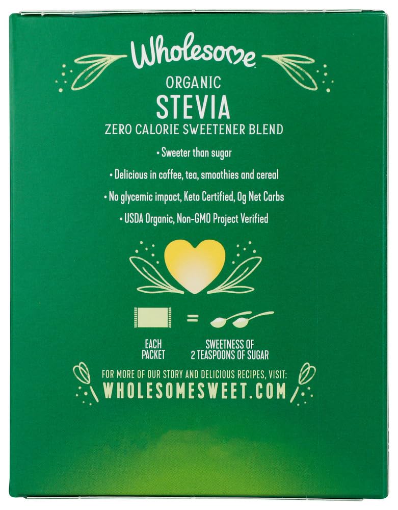 Organic Stevia Sweetener Packets - 35 Count (1.23 oz) | Case of 6 | 95%+ Organic, Gluten-Free, Non-GMO | Perfect for Coffee, Tea, Baking & Healthy Lifestyle