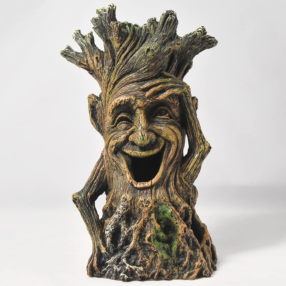 Fish Tank Decorations - Hollow Tree Trunk Aquarium Ornaments, Betta Fish Hideout Caves, Large Thematic Decor for Disney-Inspired Aquascaping | Perfect for Home & Office Aquariums