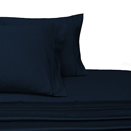 Royal Plush 600 Thread Count 100% Cotton Extra Pillowcases & 6-Piece Full Size Sheet Set - Luxurious Sateen Weave, Deep 18
