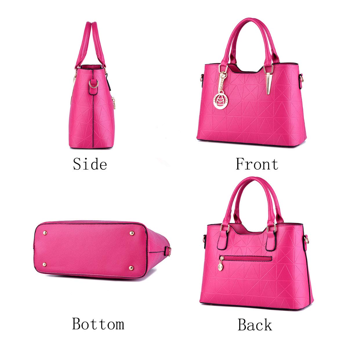 Stylish Women's PU Leather Handbags - Top Handle Satchel & Shoulder Tote Purse for Ladies | Perfect for Work, Travel & Everyday Use
