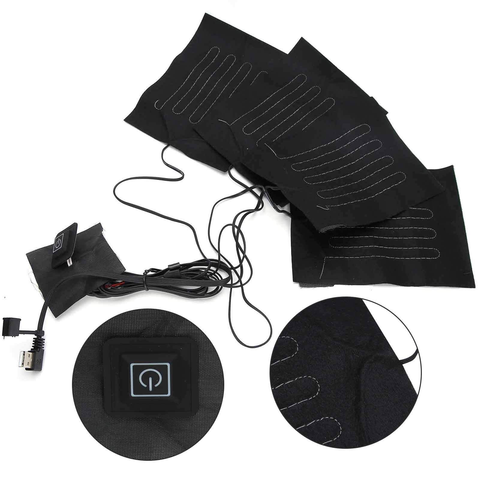 Electric Heated Jacket Pad & Vest - Washable Winter Heating Pad for Shoulders & Neck - Perfect for Outdoor Camping, Skiing, and Cold Weather Activities