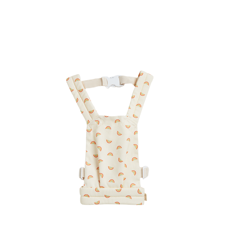 Dinkum Dolls Carrier Rainbow - Colorful Baby Doll Carrier for Toddlers & Kids - Perfect for Pretend Play, Parenting Role Play & Outdoor Adventures