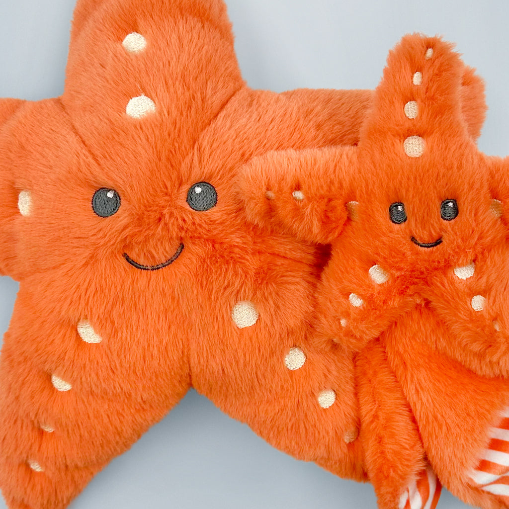 Stella Starfish Plush Toy and Comfort Blanket Gift Set for Babies & Toddlers - Perfect for Nursery, Bedtime, and Travel Comfort