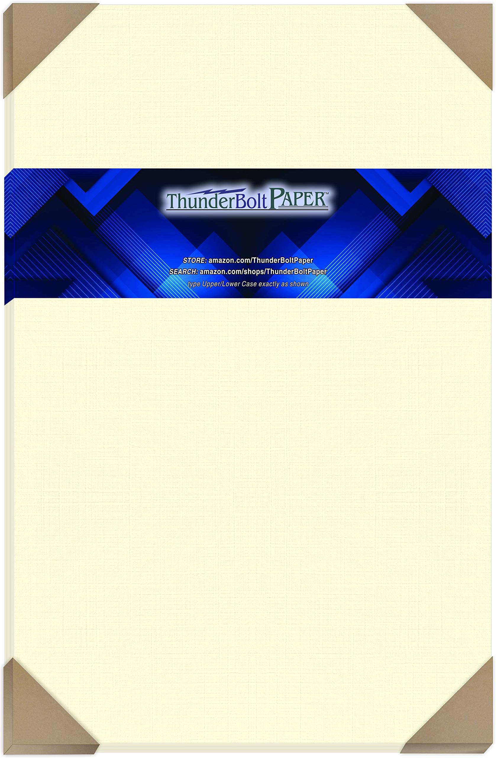 25 Natural Linen 80# Cover Paper Sheets - 11