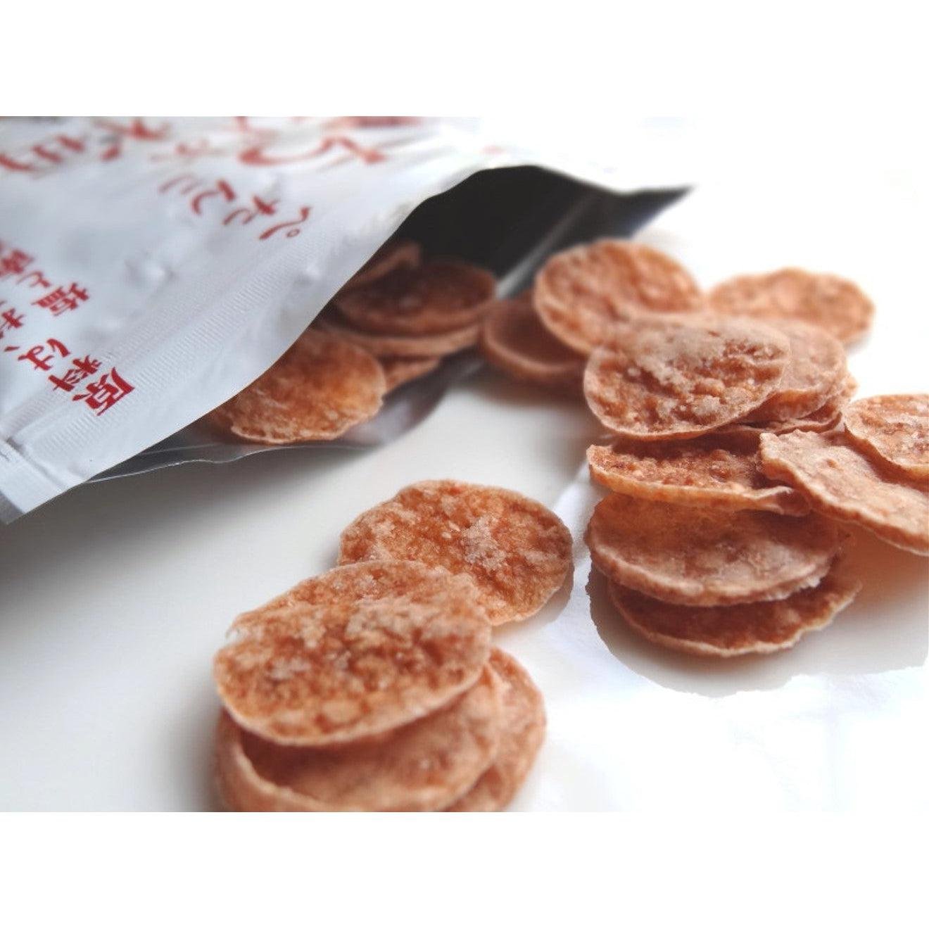 Organic Sun-Dried Ume Plums by Maruyama - Additive-Free Petanko Chobiume (8g) | Healthy Japanese Snack for Onigiri, Tea Pairing & Gift Giving