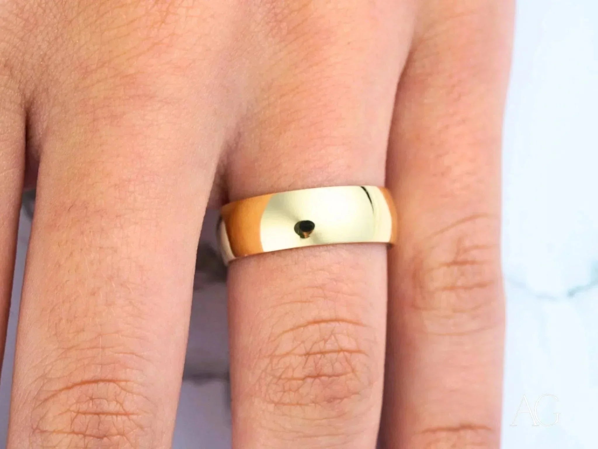 18k Gold Wedding Band for Women - Classic Eternal Love Ring - Perfect for Engagement, Anniversary & Bridal Jewelry Gifts