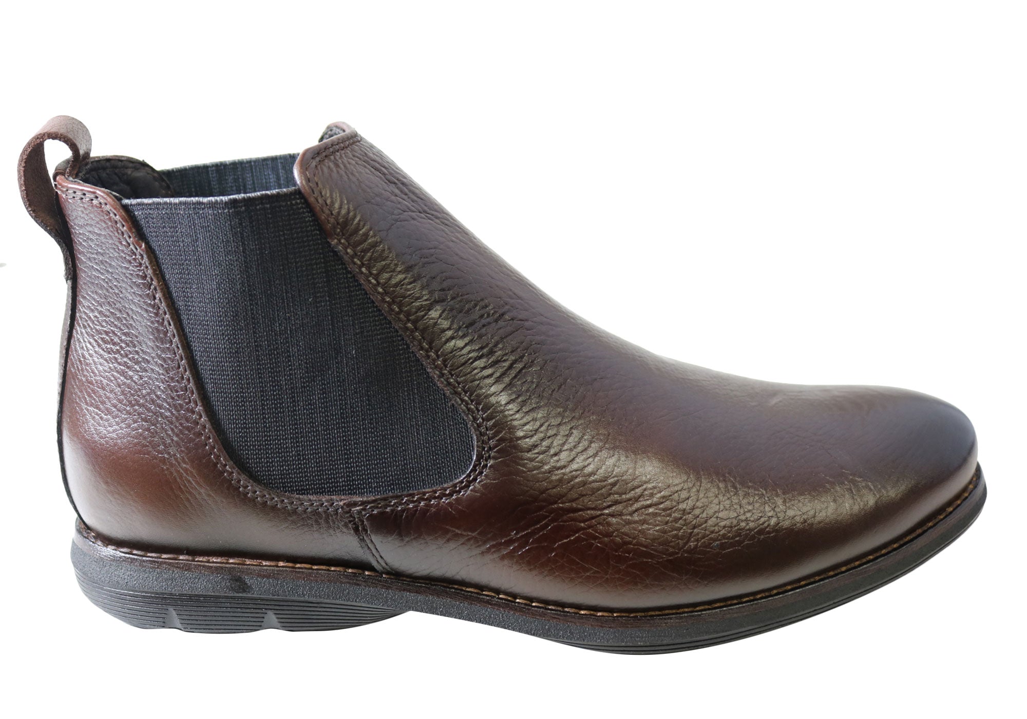 Savelli Hans Men's Comfort Leather Chelsea Dress Boots - Made in Brazil - Perfect for Office, Casual & Formal Occasions