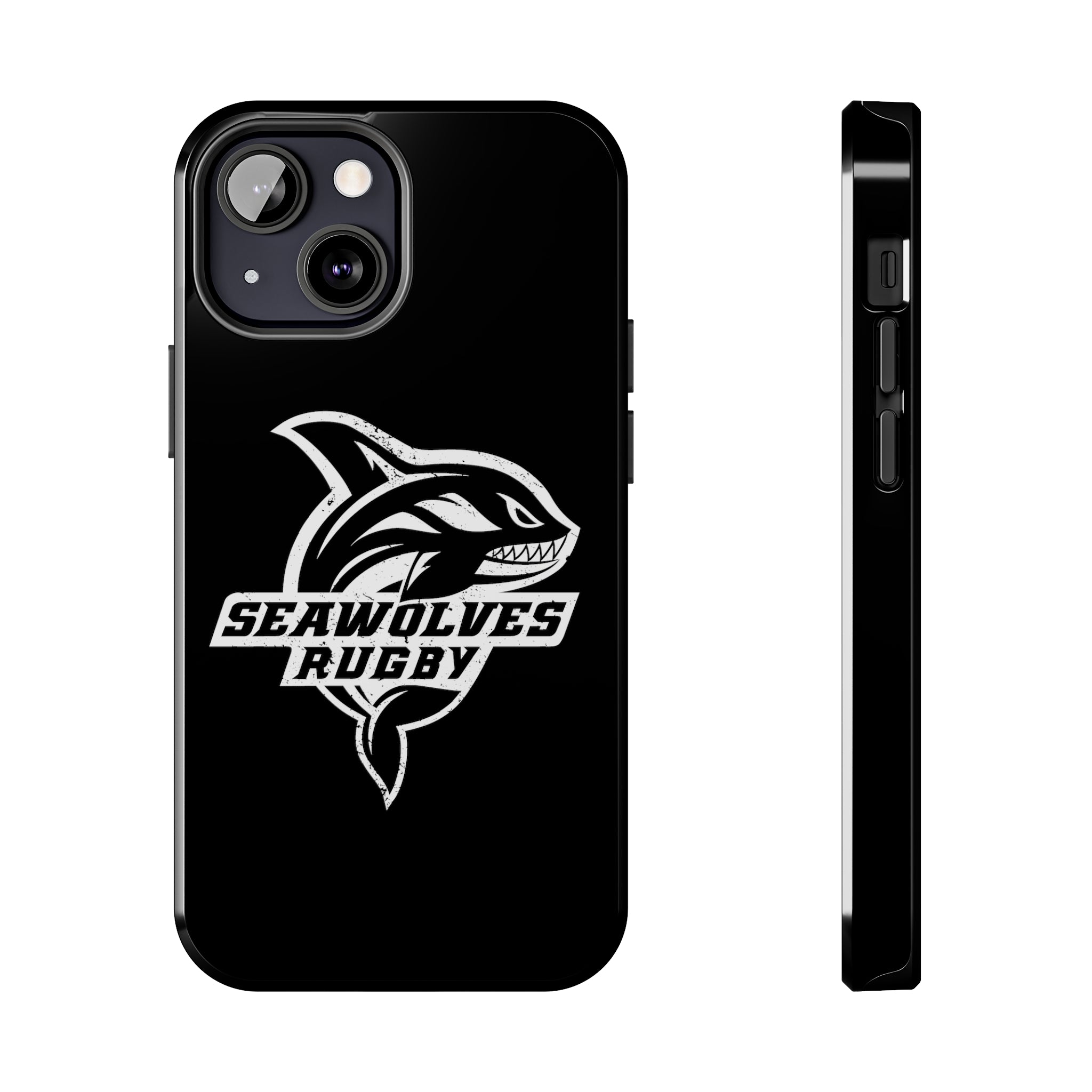 Seawolves Black Rugged Phone Case - Durable & Shockproof Protection for iPhone & Android - Perfect for Outdoor, Sports & Daily Use