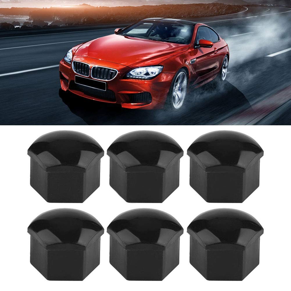 19mm Black Car Wheel Nut Set - 20pcs for Auto Rims & Hub Screw Covers - Perfect for DIY Car Maintenance
