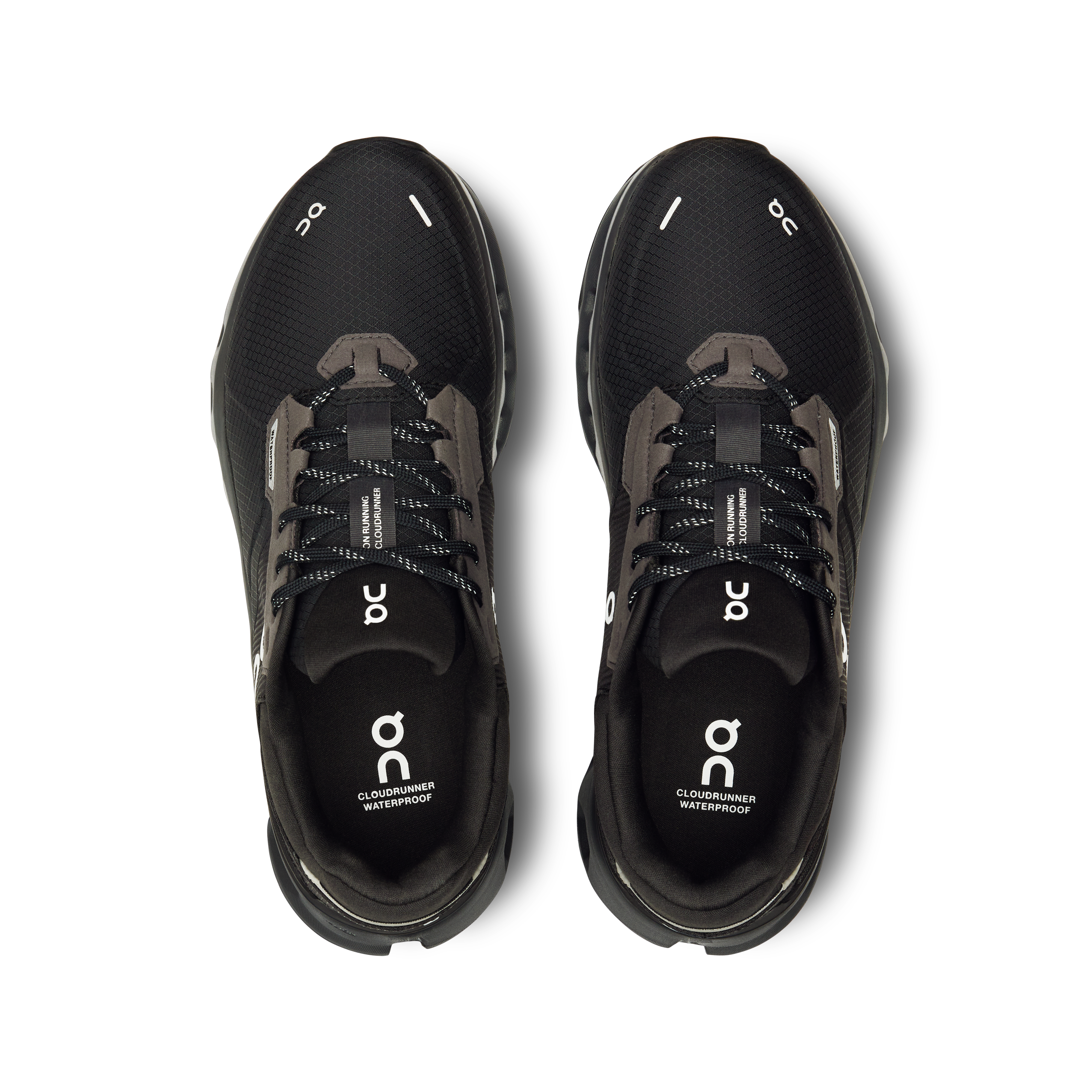 On Running Women's Cloudrunner 2 Waterproof Running Shoes - Magnet/Black | Lightweight Trail Sneakers for Jogging, Hiking & Outdoor Activities