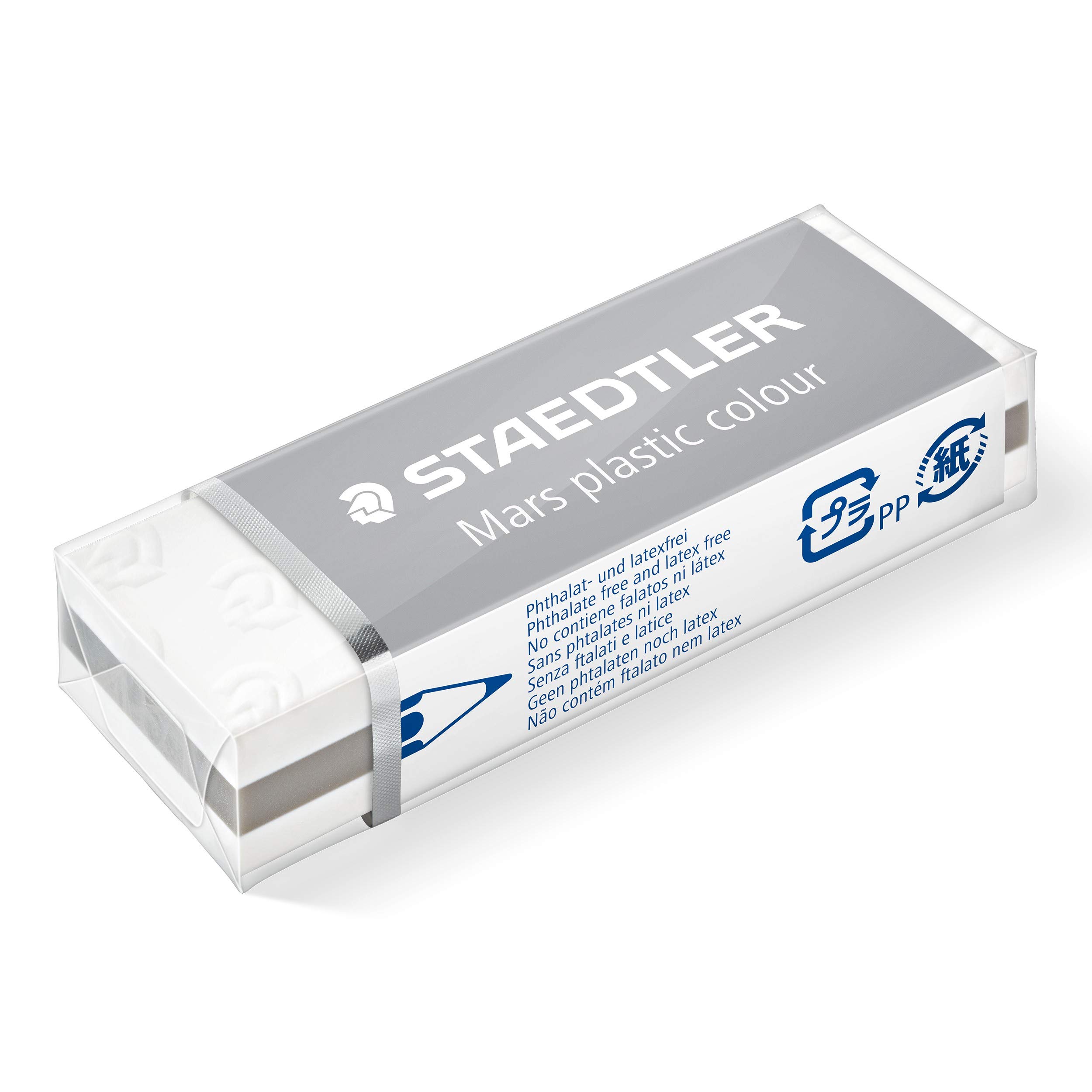 STAEDTLER Mars Plastic Eraser - 2-Pack Premium Quality Color Sandwich Design for Artists & Students | Perfect for Sketching, Drawing & School Projects