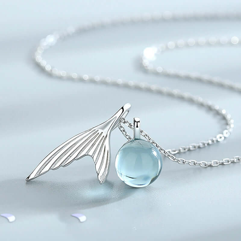 Fairy Rose Gold Whale Tail Pendant Necklace for Women - Elegant 18K Gold Plated Jewelry Gift for Birthday, Anniversary & Valentine's Day | Perfect for Beach Parties, Summer Outfits & Boho Style