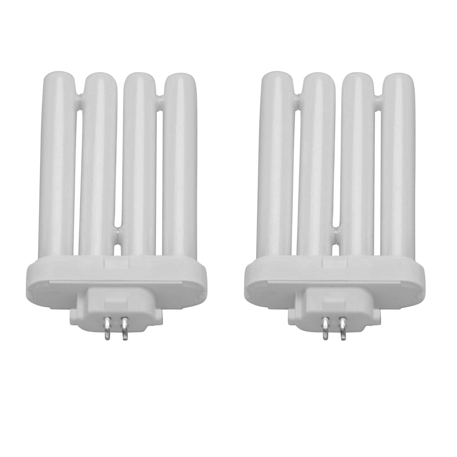 Lumenivo FML 27W 4100K Cool White Fluorescent Light Bulb - 4 Pin Plug-in CFL Replacement Bulb for Reading Lamps, Floor Lights, and Grow Lights - Energy Efficient 41K Daylight Bulbs (2 Pack) - Perfect for Home Office, Study Room, and Indoor Gardening