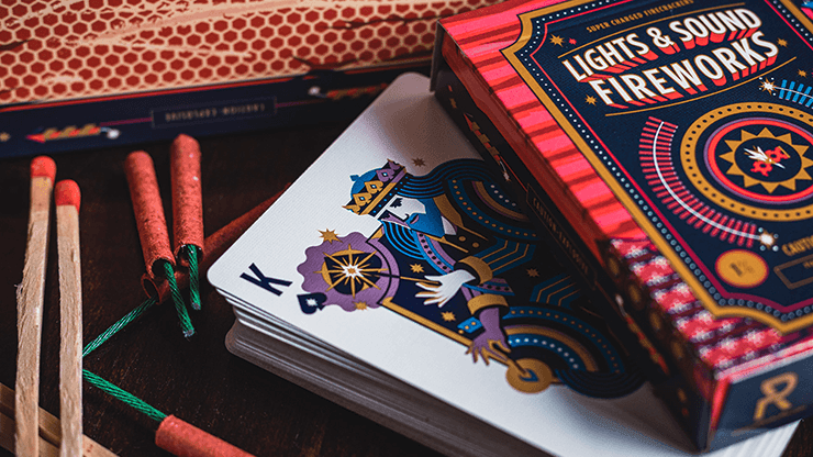 Premium Fireworks Playing Cards - 52 Deck with Unique Firework Designs for Poker, Magic Tricks & Game Nights - Perfect for Parties, Gifts & Card Collectors