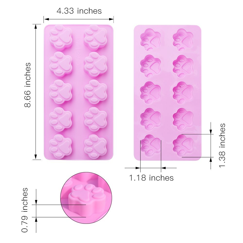 Premium Dog Treat & Flower Silicone Mold Set - Durable Baking Molds for Homemade Pet Snacks, Cupcakes & DIY Crafts - Perfect for Dog Lovers, Bakers & Party Decorations