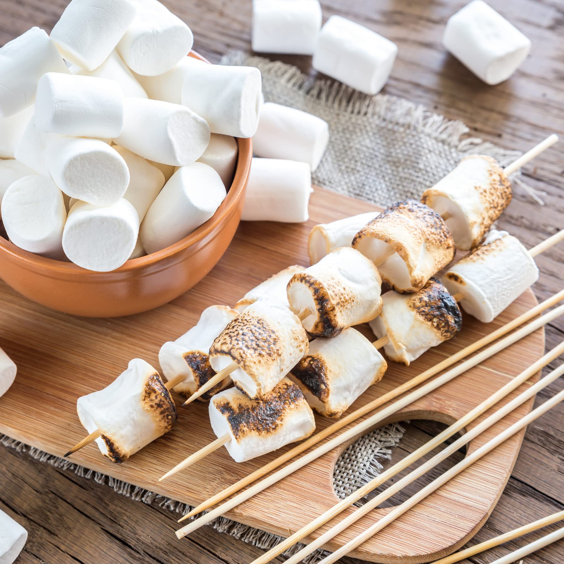 Large White Marshmallows 2lbs - Natural Vanilla, No Artificial Flavors - Perfect for S'Mores & Hot Chocolate