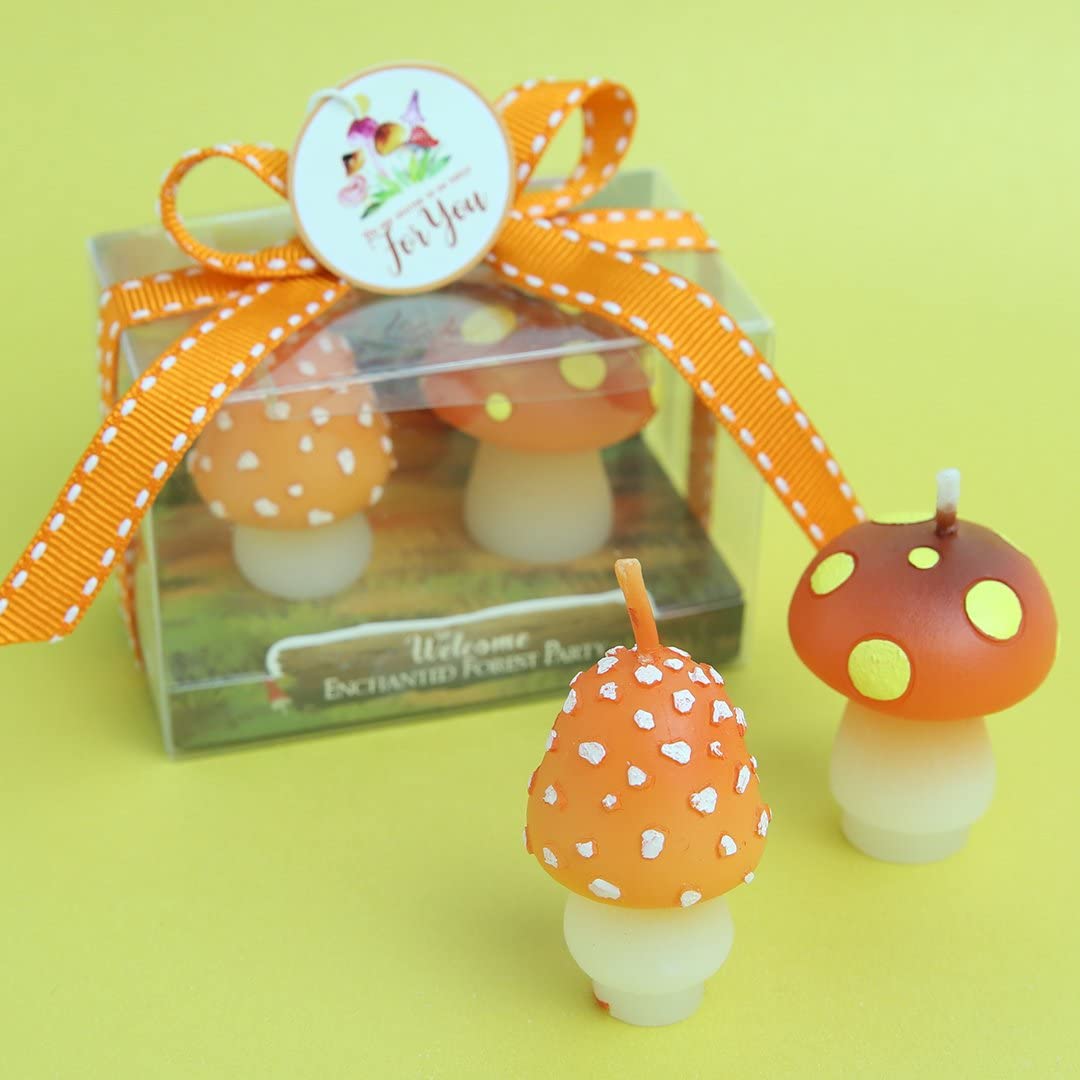 Mushroom Birthday Candles - Decorative Party Candles for Birthday, Wedding Favors & Special Events - Perfect for Cake Toppers, Table Decorations & Gift Boxes