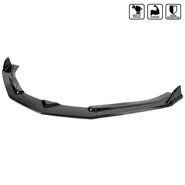 Glossy Black Front Bumper Lip for 2016-2018 Chevrolet Camaro 2.0T | Car Body Kit Upgrade | Perfect for Street Racing & Car Shows