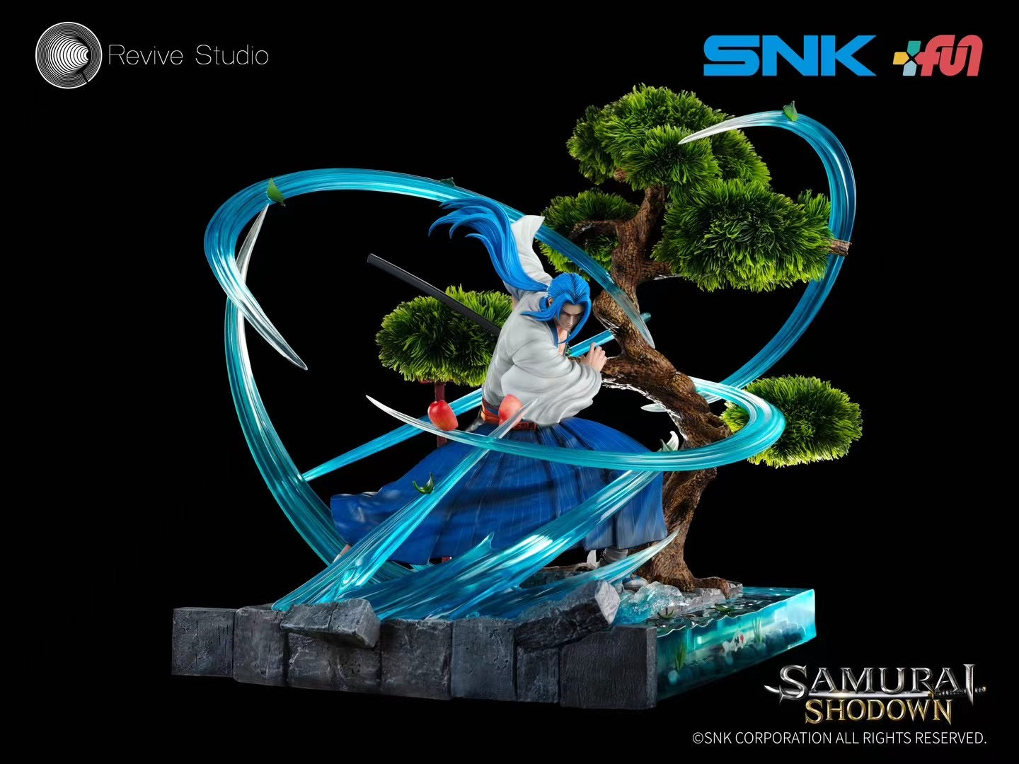 Revive Studio Licensed Samurai Shodown Ukyo Tachibana Action Figure - Official SNK Collectible for Anime Fans & Fighting Game Enthusiasts | Perfect for Display, Cosplay, and Gaming Room Decor
