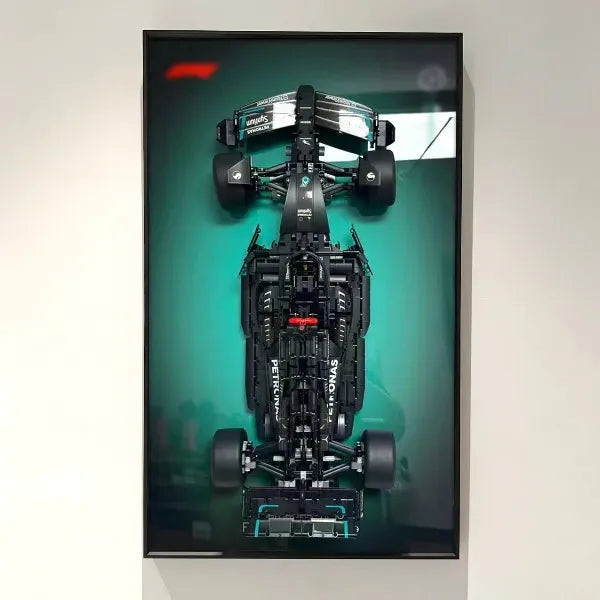 Lego Technic™ Mercedes AMG F1 W14 E Performance (42171) Wall Mount Display Stand - Durable Acrylic Shelf for Car Model Collection - Perfect for Home Office, Bedroom Decor & Toy Storage