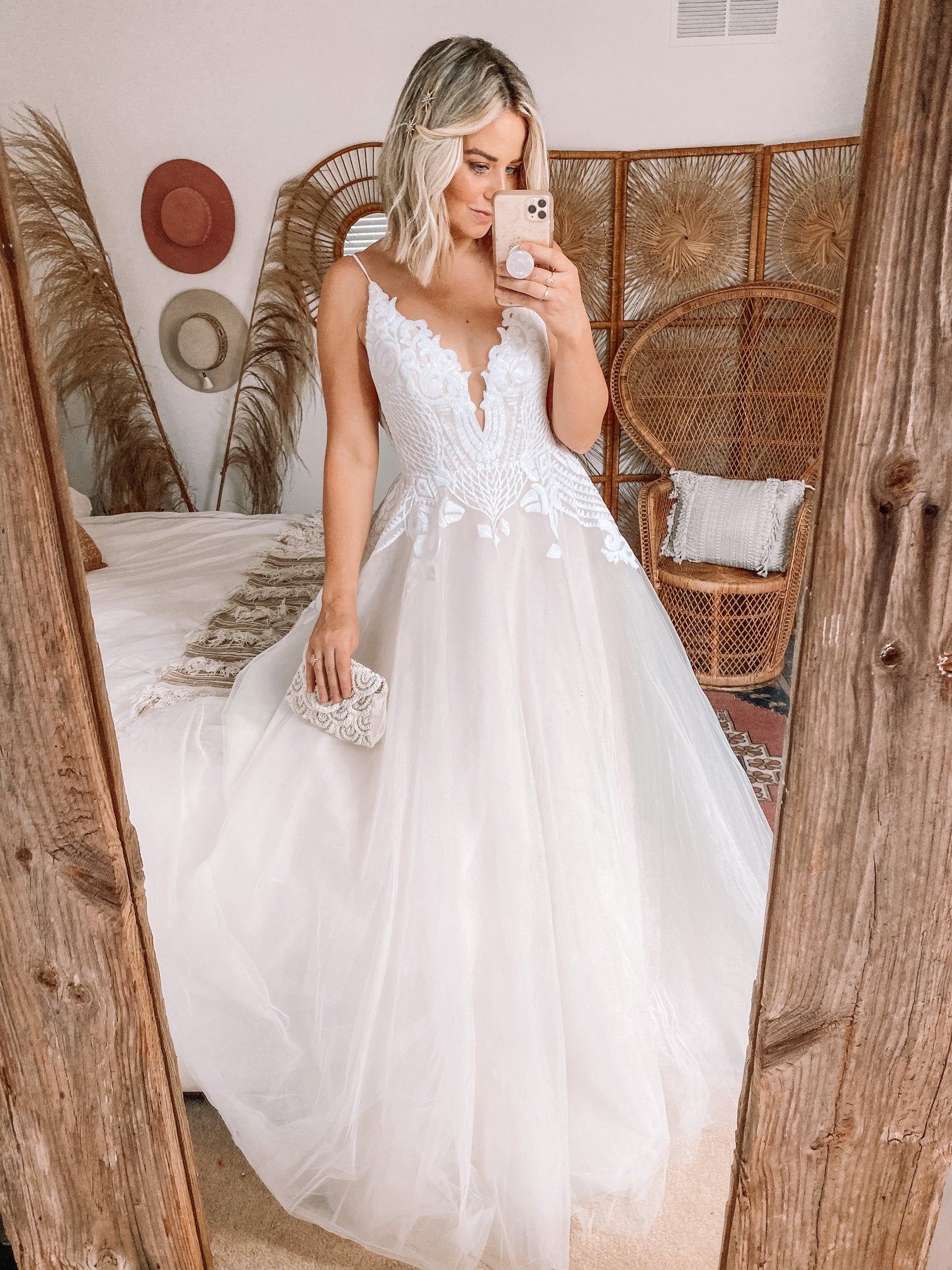 BHLDN Hayley Paige Topanga Gown - Elegant Lace Wedding Dress for Brides | Perfect for Beach, Garden & Formal Weddings